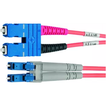 Telegärtner cavo patch in fibra ottica LC su SC single-mode, 2m, 9/125µm, LSZH giallo
