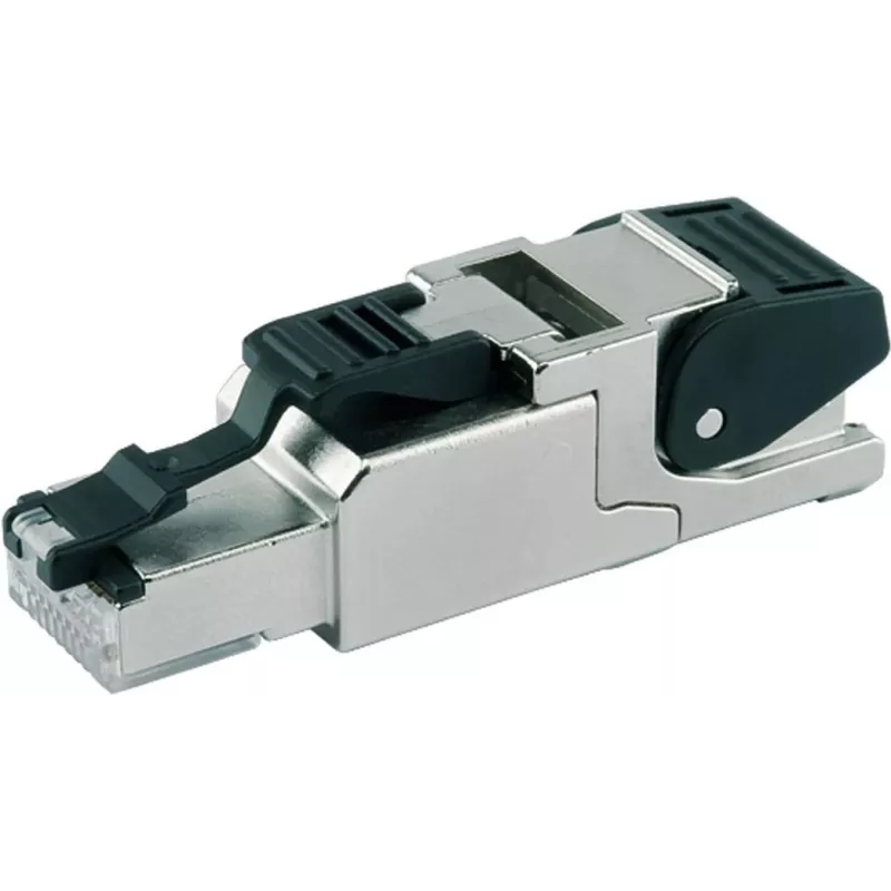 Telegärtner connettore maschio MFP8 RJ45 Cat.6a T568B schermato con cappuccio parapolvere (J00026A2001)