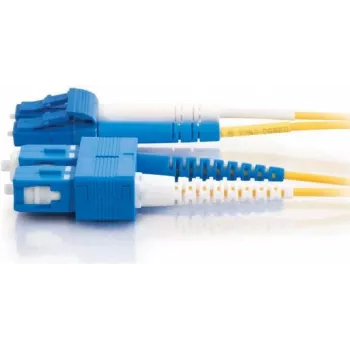 Telegärtner Patch cord fibra ottica Singlemode LC-Duplex su SC-Duplex, 3m, LSZH, giallo L00890A0041