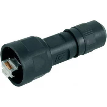 Set connettore RJ45 Telegärtner STX V1 variante in plastica 1 dritto 8P8C nero J80026A0009 1 pz.