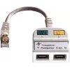TELEGÄRTNER Adattatore a T Cat5e su 100Base-T/ISDN splitter RJ45 (J00029A0013)