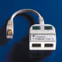 Telegärtner splitter Token Ring connettore maschio RJ45 su 2x connettore femmina RJ45 schermato grigio chiaro J00029A0011