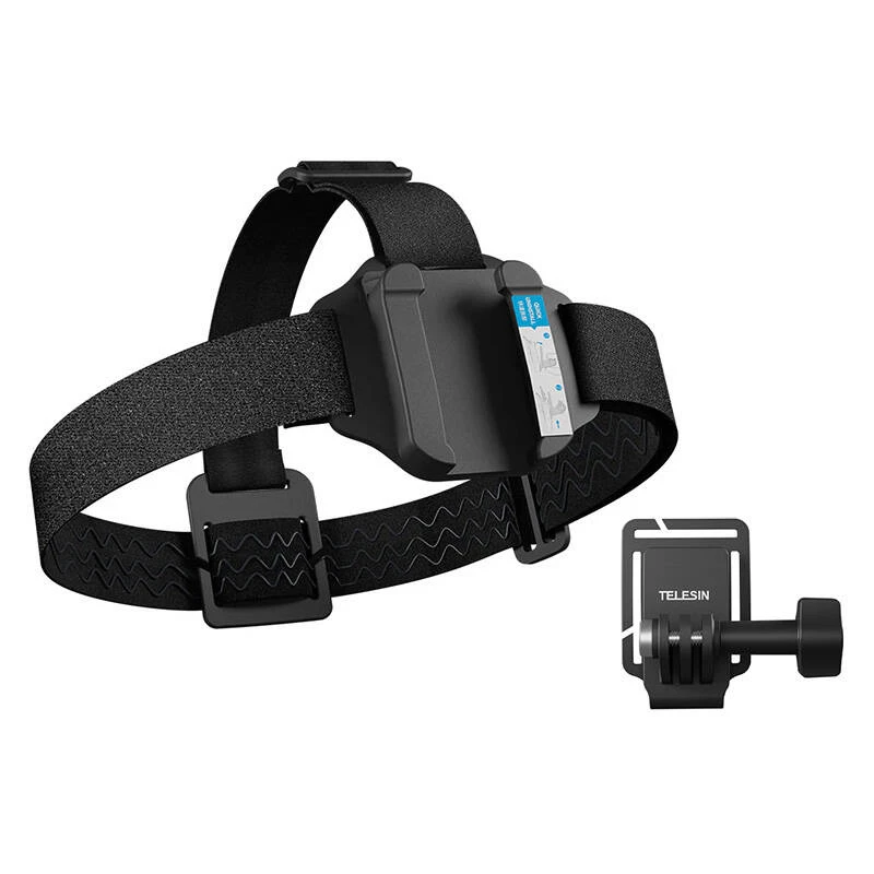 TELESIN Fascia per la testa con attacco rapido per action cam