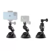 TELESIN supporto universale a ventosa con porta cellulare e supporto action camera TE-SUC-012