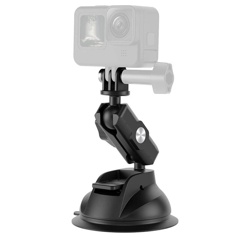 TELESIN supporto universale a ventosa con porta cellulare e supporto action camera TE-SUC-012
