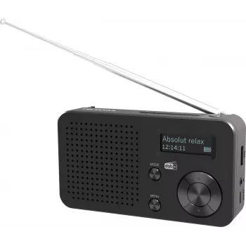 Telestar TOP 100 DAB+ radio portatile con FM, nero
