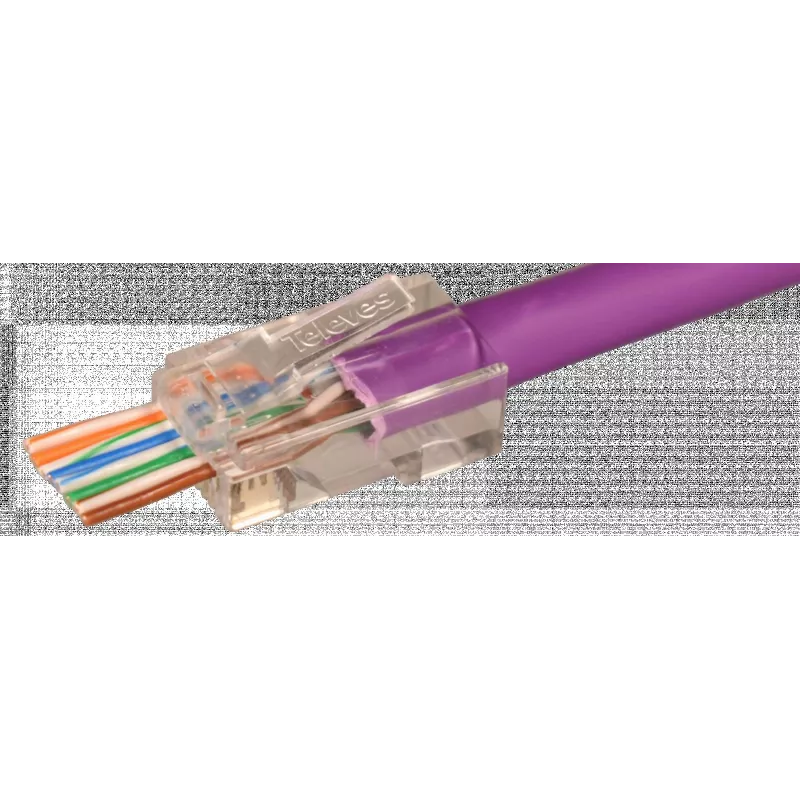 TELEVES connettore RJ45 passante UTP Cat6 (209906)