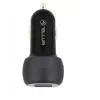 Tellur caricabatterie da auto dual USB con QC 3.0, 6A nero