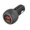 Tellur caricabatterie da auto dual USB con QC 3.0, 6A nero