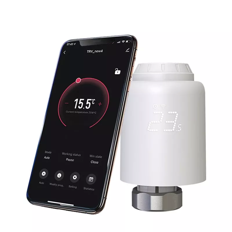 Tellur valvola termostatica per radiatore Smart WiFi RVSH1 LED bianco