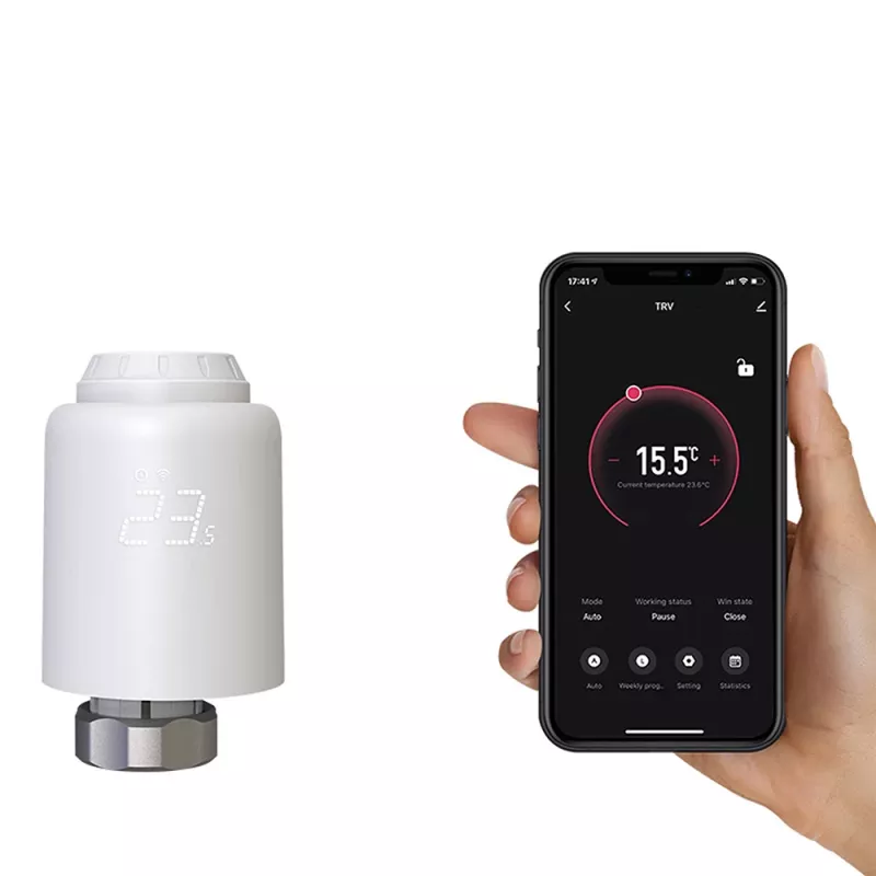 Tellur valvola termostatica per radiatore Smart WiFi RVSH1 LED bianco