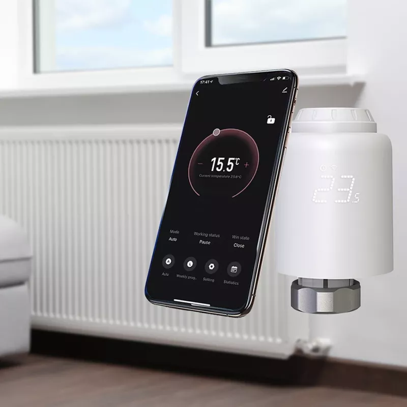 Tellur valvola termostatica per radiatore Smart WiFi RVSH1 LED bianco
