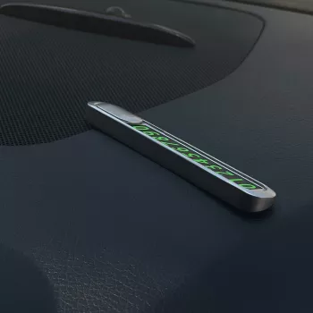 Tellur disco orario temporaneo con numero di telefono, argento metallizzato