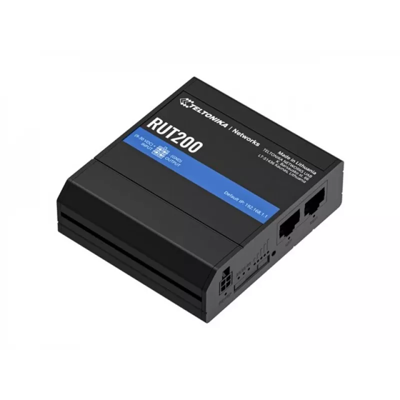 Teltonika Networks RUT200 eSIM 4G/LTE/3G Wi-Fi EMEA EU Router cellulare industriale