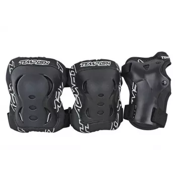 Tempish FID 3 set protezioni - ginocchia, gomiti e polsi - nero, taglia L (6 pezzi)