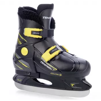 Tempish FUR EXPANZE PLUS pattini da hockey su ghiaccio regolabili per bambino, EU 29-32, nero/grigio
