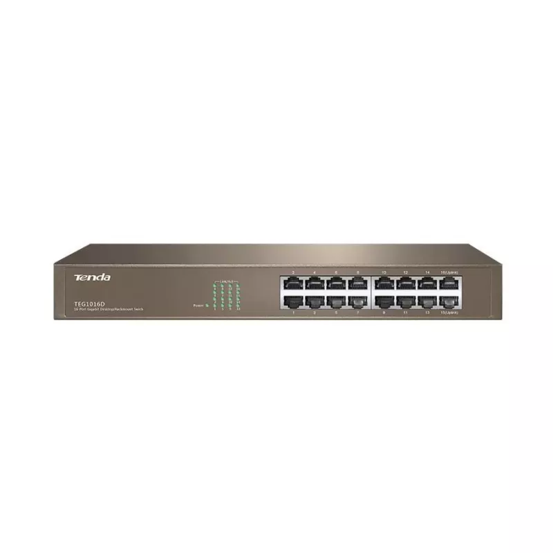 Tenda switch Gigabit Ethernet 16 porte unmanaged blu
