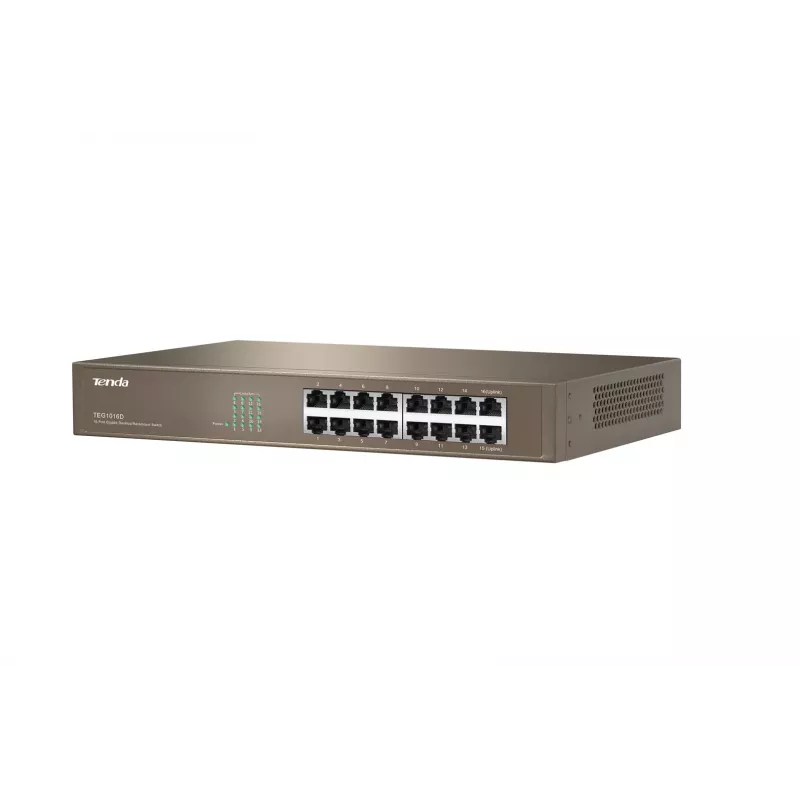 Tenda switch Gigabit Ethernet 16 porte unmanaged blu