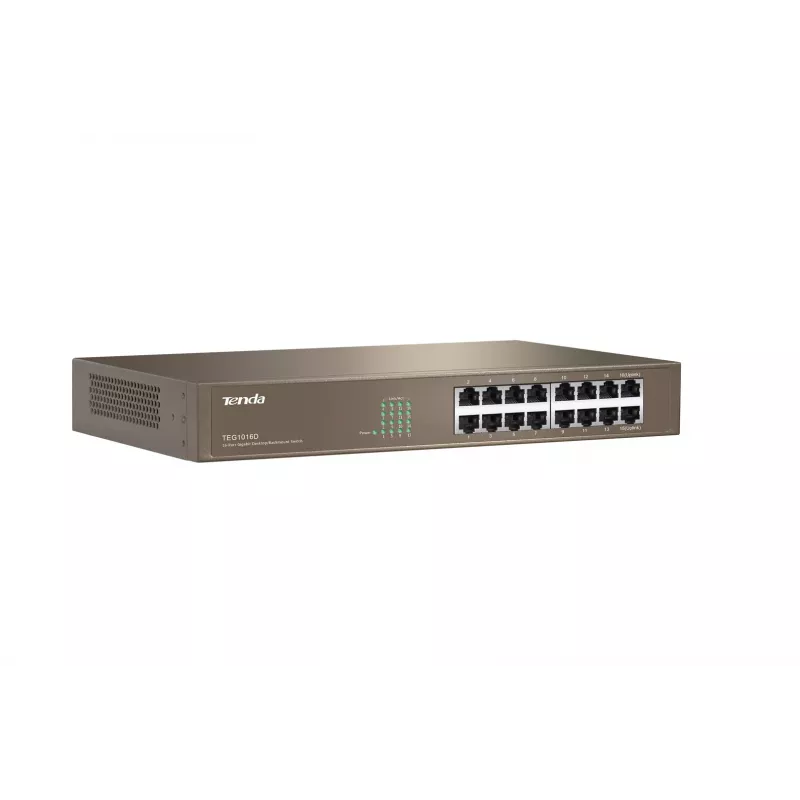 Tenda switch Gigabit Ethernet 16 porte unmanaged blu
