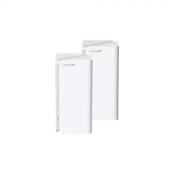 Tenda MX21 Pro (confezione da 2) sistema mesh Tri-Band Wi-Fi 6E AXE5400, bianco, 3 antenne interne
