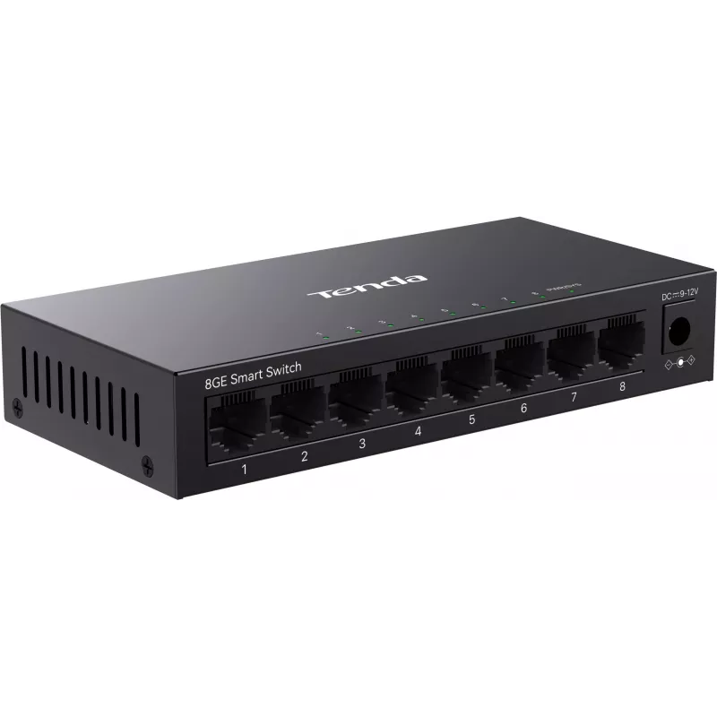 Tenda TEG2208D Web Smart L2 Cloud Managed Switch, 8x 10/100/1000 Mbps, metallo, senza ventola