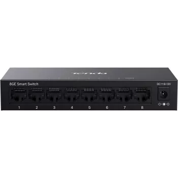 Tenda TEG2208D Web Smart L2 Cloud Managed Switch, 8x 10/100/1000 Mbps, metallo, senza ventola