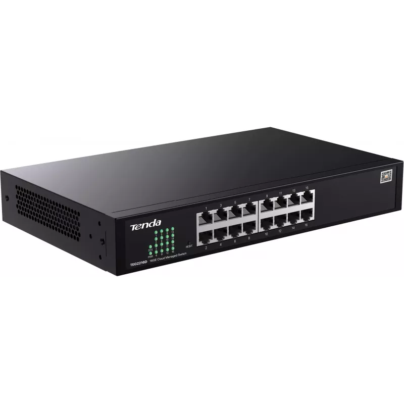 Tenda TEG2216D Switch Gigabit Ethernet 16 porte Cloud Managed