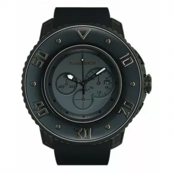 TENDENCE Gulliver Round Orologio al quarzo uomo 50mm cinturino in silicone nero