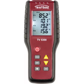 Testboy TV 5300 termometro a 4 canali -200 a +1372 °C con sonde