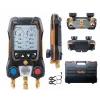 testo 550s set strumento manifold digitale con Bluetooth e 2 sonde di temperatura a pinza wireless (0564 5501)
