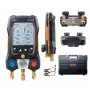 testo 550s set strumento manifold digitale con Bluetooth e 2 sonde di temperatura a pinza wireless (0564 5501)