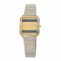 TETRA Orologio donna 1128-A 27mm cassa in acciaio inox quadrante bianco cinturino in pelle nero al quarzo analogico