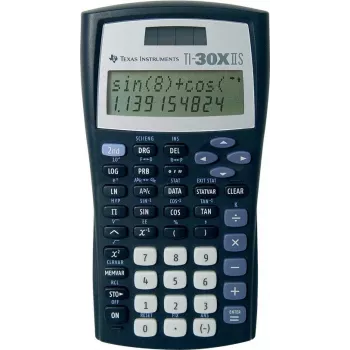 Texas Instruments TI-30X IIS Calcolatrice scientifica, display a 2 righe, alimentazione solare e a batteria, nero