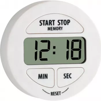 TFA 38.2022.02 timer digitale bianco