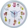 TFA 60.3051.14 Little Animal Orologio da parete per bambini - azzurro - 30,9 cm - quarzo - analogico - Silent Sweep