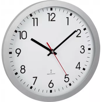 TFA 60.3522.02 Orologio da parete radiocontrollato argento