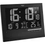 TFA 60.4508 orologio da parete radiocontrollato, cornice argento, quadrante bianco, diametro 30 cm, lancetta dei secondi continua
