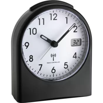 TFA 98.1040.01 Orologio radiocontrollato con indicazione temperatura, nero