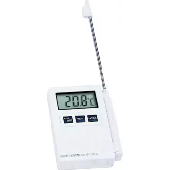 TFA Dostmann 30.1015 termometro igrometro da interno con memoria max/min, bianco/argento