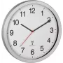 TFA 60.3545.02 Orologio da parete analogico XL radiocontrollato, cornice in metallo, argento