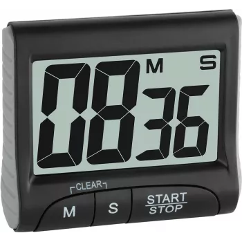 TFA Dostmann timer da cucina e cronometro digitale - nero - 99 min - plastica - LCD - magnetico (38.2021.01)