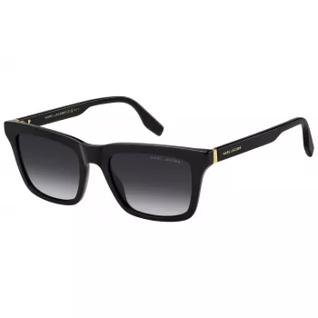 THE MARC JACOBS MARC846S807 occhiali da sole uomo squadrati - montatura in acetato nera, lenti in policarbonato grigie, protezione UV400