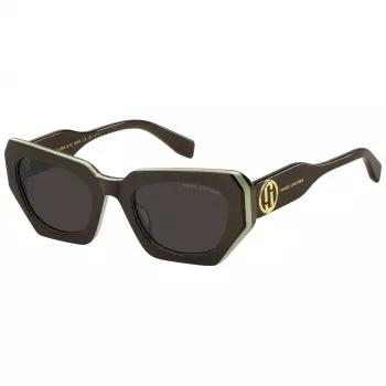 THE MARC JACOBS Occhiali da sole donna MARC851/S - montatura in acetato a gatto, lenti grigie sfumate, 52 mm