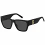 THE MARC JACOBS Occhiali da sole donna MARC646S807 - montatura in acetato squadrata, lenti sfumate grigie, protezione UV400, larghezza lente 57mm