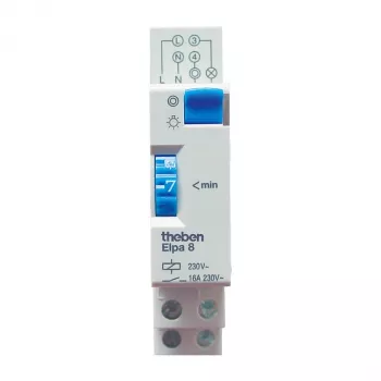 THEBEN THEB TLZ 1-7 min ELPA8 fino a 2300W Interruttore orario per luce scale 3/4 conduttori