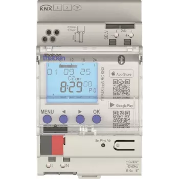 Theben TR 648 top3 RC KNX timer annuale, 2 canali, guida DIN, 16 A, GPS, astro, 800 programmi 6489130