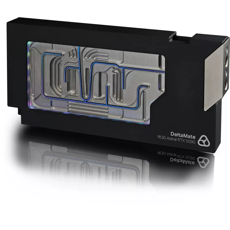 Thermal Grizzly DeltaMate water block GPU per Astral RTX 5090, ARGB, con backplate - acrilico, nero