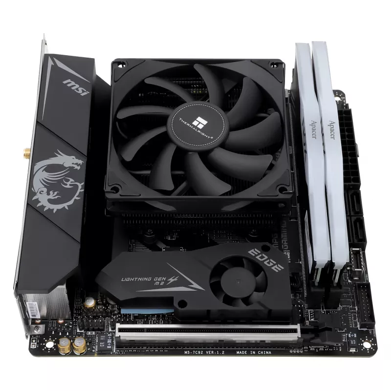 Thermalright AXP90-X36 Black dissipatore ad aria per CPU ITX, 92 mm, Intel LGA115x/1200/1700 e AMD AM4