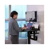 Scrivania gaming elettrica Thermaltake CycleDesk 100 GGD, piano in MDF, 800x500 mm, nero