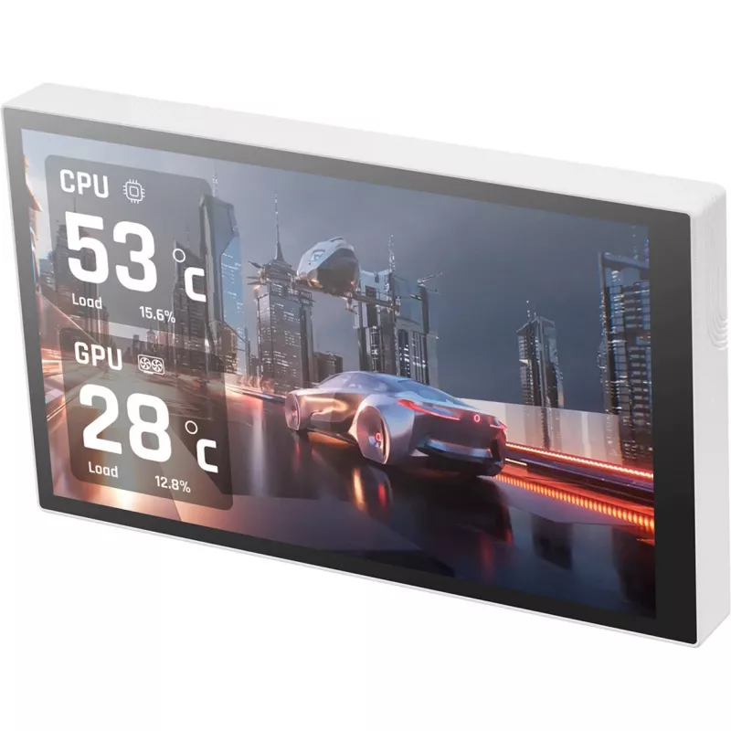 Thermaltake ST360 Ultra Snow 360 mm Raffreddamento a liquido All-in-One, LCD IPS da 7 pollici, bianco